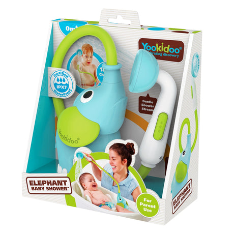 Douche Éléphant pour Bébé - Bleu-Yookidoo-YOO-40210-CLÉMENT