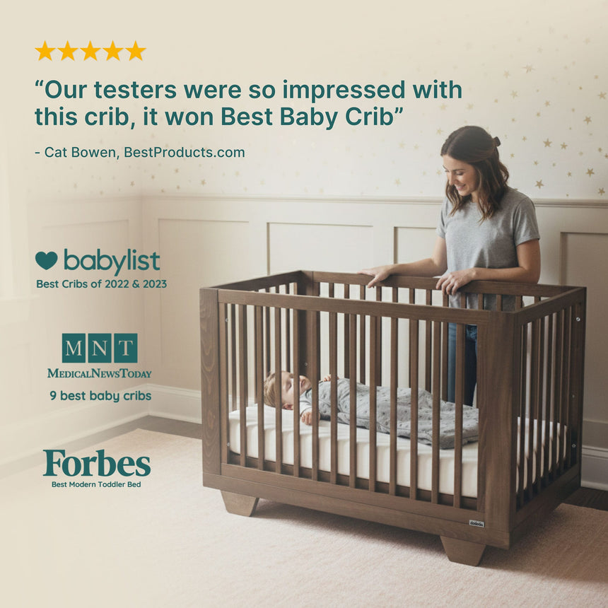 Spirit 8-in-1 Convertible Crib-  Walnut