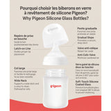 Biberons en Verre et Silicone (2) 8oz