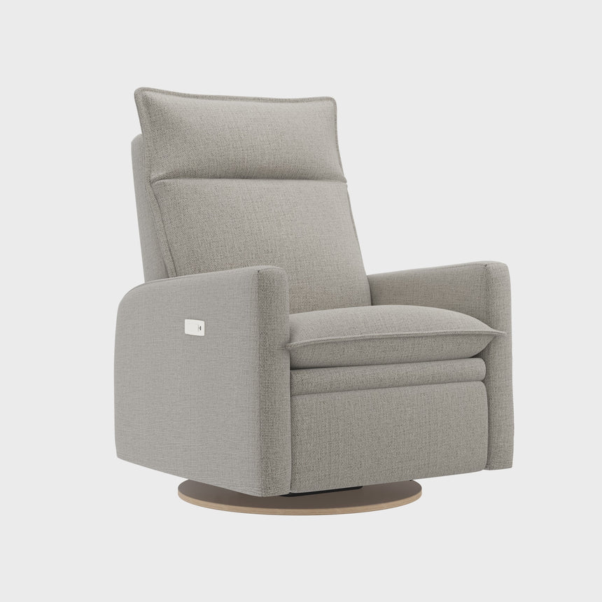 Grand Fauteuil Berçant et Pivotant Arya avec Mécanisme Électrique - Breather Driftwood