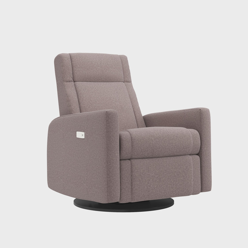 Grand Fauteuil Berçant et Pivotant Nelly avec Mécanisme Électrique - Arlo Beige