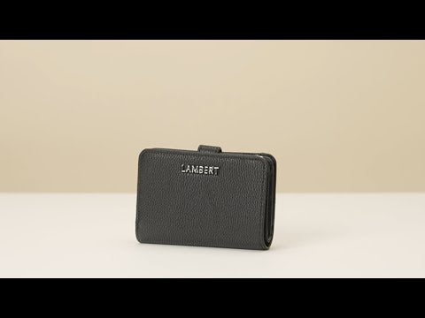 Portefeuille en cuir vegan Carly - Noir